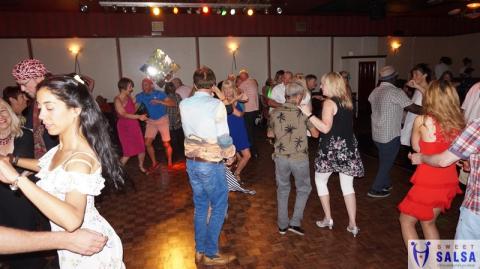 Dancing salsa at The Canberra Club