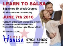 Beginner salsa classes June 2016